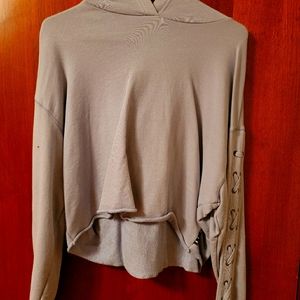 Pink Crop Sweatshirt